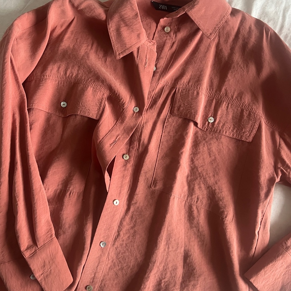 Zara Button-Up Blouse